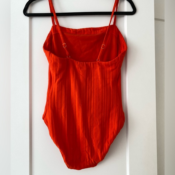 Solid & Stripped, ribbed one piece, tomato - Picture 6 of 8